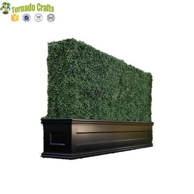 China Waterproof Artificial Oblong Topiary Mats Boxwood Hedge Panels for sale