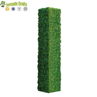 China Green Grass Boxwood Hedge Wall Fence/Wholesale Plastic Artificial Minimalist Garden Decoration for sale