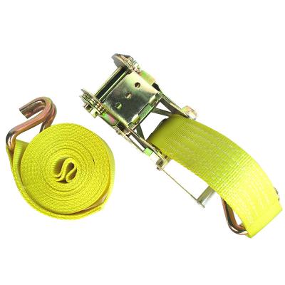 China Polyester 4 Inch 10Tons Metal Ratchet Handle Tie Down Strap for sale