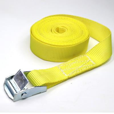 China Polyester wholesales ratchet cam buckle webbing truck cargo lashing straps tie down for sale