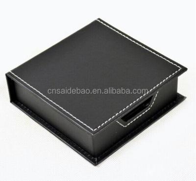 China Memo Pads Most Popular PU Leather Memo Pad Holder , High Quality Memo Pad Box for sale