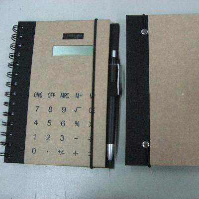 China The 2014 Hardcover Agenda Notebook Diary Organizer Leather Notebook with Calculator&Pen for sale