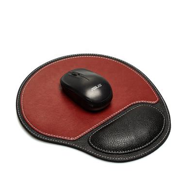 China Wholesale Recyclable Leather Recyclable Leather Waterproof Gaming Office Wrist Rest PU Factory Office Mouse Pad for sale