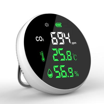 China Portable CO2 Detector Indoor Air Quality Monitor Temperature and Humidity CO2 Meter 7.1*9.2*3.5cm for sale