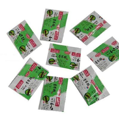 China Hot Sale 2.5g Mustard Wasabi Paste Mini Wasabi Sachet Sushi Sushi Sauce Sauce for sale