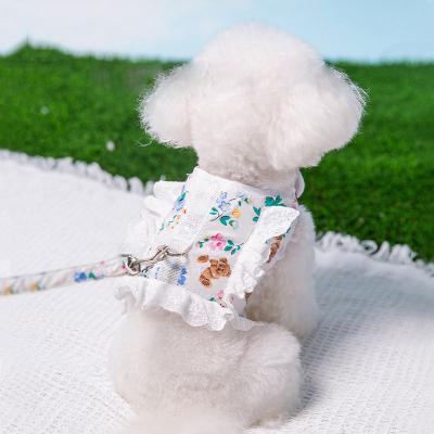 China Small Dog Harness Teddy Puppy Puppy Walking Rope Dog Harness Vest Leash Vest Small Dog Chain Supplies Daquan for sale