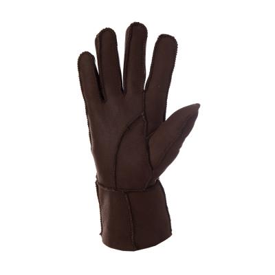 China Brown Sheep Horse Plain Equestrian Sheepskin Gloves High Quality Wool Gloves for sale