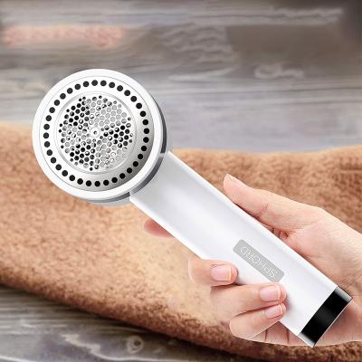 China Viable Custom Logo Portable Sweater Pilling Trimmer Clothes Fur Fluff Razor Fiber Electric Remover Hidden Motor Trimmer for sale