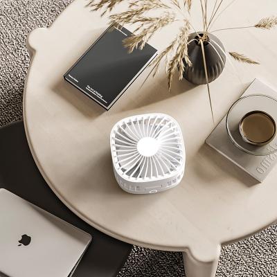 China Easy Carry Mini Portable Adjustable USB Rechargeable Folding Fan Table Desk Stand Telescopic Fan for Home Office Car for sale