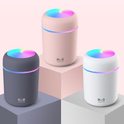 China Hot Products Mini Portable Mini Portable Humidifier Spray Dual Mist Spray H2o Led Diffuser Car Air Wet Humidifiers for sale