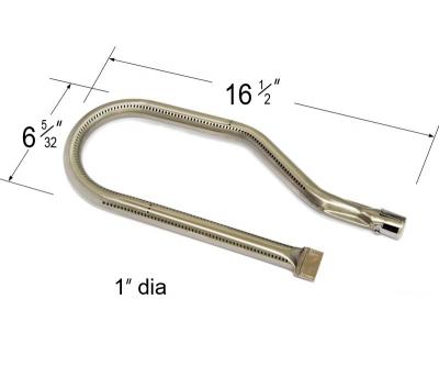 China Stainless Steel Gas Grill BBQ Tube Burner Replacement Dustproof Pipe Curved Burner for sale