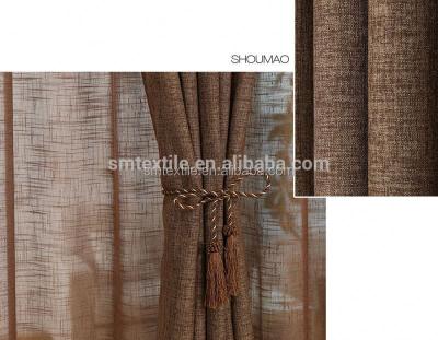 China Naturally antibiotic 2015 design elegant burlap jute living room curtains for sale