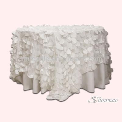 China Petal wedding tablecloth Wholesale fancy wedding tablecloth for sale