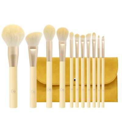 China Angular blush 2021 fashionable and beautiful hot sale customization 11 pcs goth makeup makeup 500 piece brush set for sale