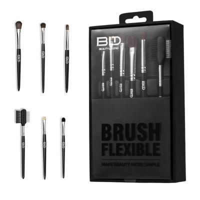 China Angular Blush Black 6-Piece Eye Brush for sale