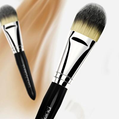 China Angular blush special black unique brushes for base brush for sale