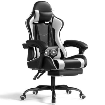 China Other High Quality Gaming Chair Cheap Leather Fabric Pillow Reclining White PC Gamer Racing Style Office Computer Racing with Wheels for sale