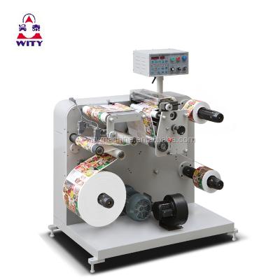 China Factory Adhesive Label Rewinder Machine/Sticker Rewinder Paper Slitting Machine for sale