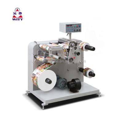 China Fast Speed ​​Automatic Adhesive Paper Label Slitting And Rewinding Machine Slit Rewinder For Stickers for sale