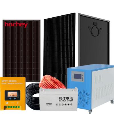 China Hochey 10000w Home Solar Panel Kit Power Generator 5KW Off Grid 10kw Home Solar Power Systems for sale