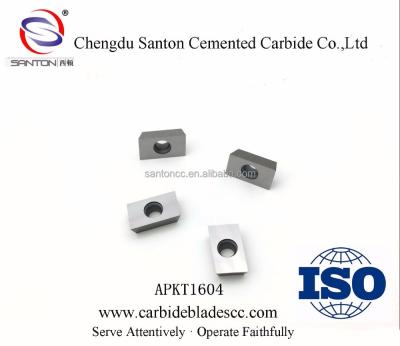 China External Turning Tool Tungsten Carbide Base APKT1604PDER for PCD/PCBN/CBN Inserts for sale