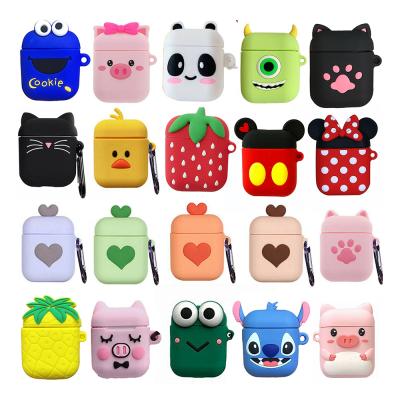 China Lightweight Hot Selling 3D Cartoon Earphone Accessories Case For Apple Airpods 1/2 Airpods Case Cover Skin for sale