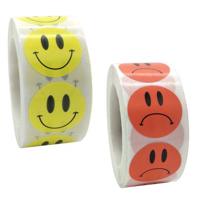 China Teacher Child Special Decorative Waterproof Adhensive Happy Sad Paper Labels Stickers for sale