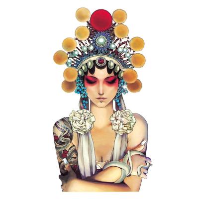 China Part TH271-540 Easy Washable Temporary High Quality Temporary Painting Art Men And Women Personality Arm Tattoo Stick Tattoo Sticker Half for sale