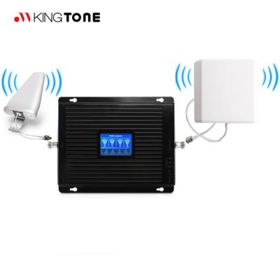 China 1800 2100 2600 Signal Enhancement Kingtone Mobile Phone Booster B8 B3 B1 B7 Four Bands Network Booster 4G Mobile Signal Repeater 2G 900 for sale