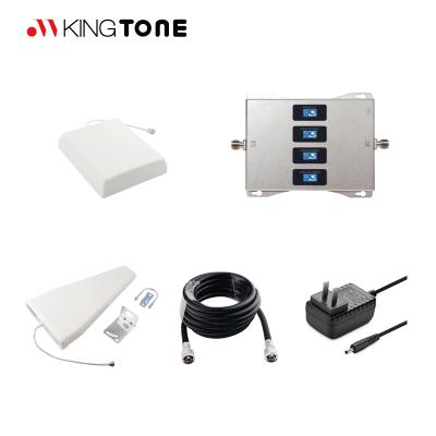 China Signal Enhancement Kingtone Pico Repeater 800 900 2100 2600 2G 3G 4G 4-Band Quad Band Mobile Phone Signal Booster Booster Four for sale