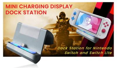 Chine station de dock de l'U-manière TV pour les accessoires portatifs de support d'affichage de commutateur de Nintendo pour le commutateur de Nintendo/commutateur Lite 2021 à vendre