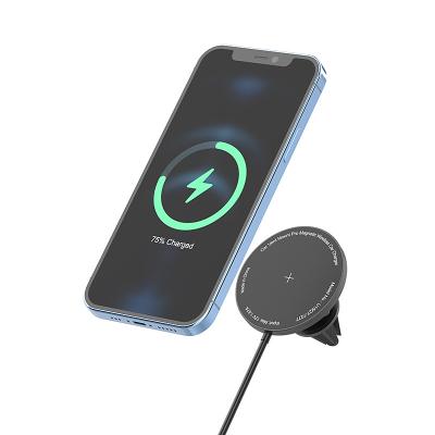 중국 15W Magnetic Wireless Car Charger for iPhone 12 Series with 1M Type-C Cable 판매용