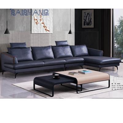 China Modern high quality design sofa convertible corner leather sofa set Nordic modern luxury combination furniture for sale