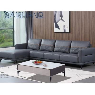 China (Others) Adjustable Seats L Shape Couches Stool PU Living Room Office Sofa Foshan Manufacturer 4 Leather Furniture for sale