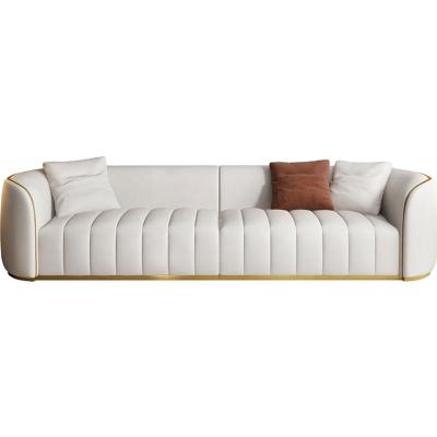 China Simple modern design 3 seater sofa modern leather living room sofa modern modular sofa for sale