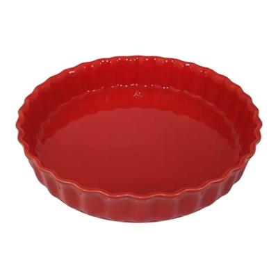 China Sustainable Handmade Wholesale Custom Tart Dishes Ceramic Egg Dish Set for sale