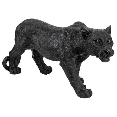 China Large Size Resin Black Panther Statue From Europe for sale