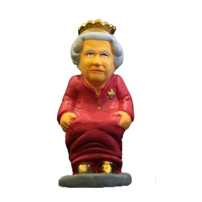 China Fashionable Hot Selling Europe Caganers Terracotta Opens Queen Figurine for sale