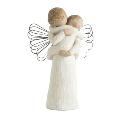 China Custom resin figurine polyresin baby baptism angel figurine from Europe for sale