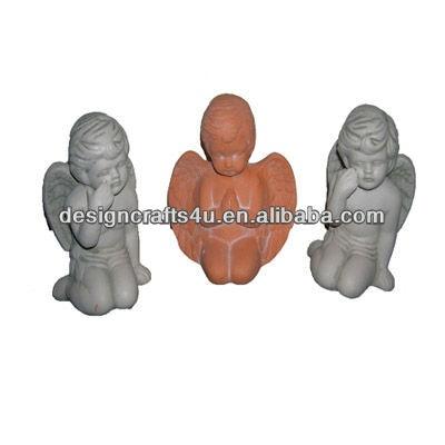 China Europe 3 terracotta angels for plant pots or garden decoration for sale