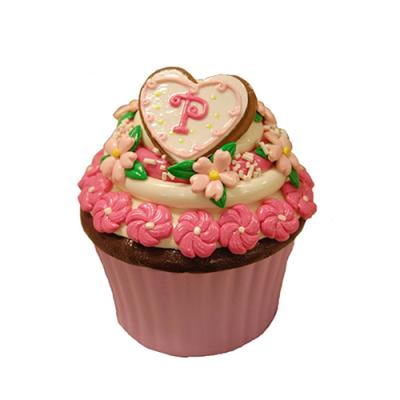 China Wholesale Eco - Friendly Novelty Products Cupcake Shaped Ceramic Jewelry Box for sale