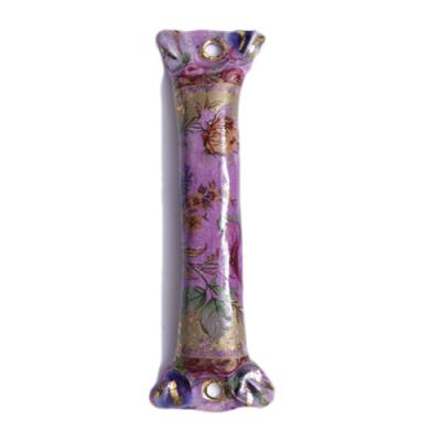 China New Multicolor Online Decorative Glazed Ceramic Mezuzah for sale