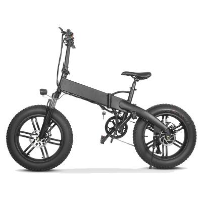 China EU Warehouse Aluminum Alloy Fat Tire European Foldable Electric Fat Bike Folding Bicycle ebike 500w 10ah for sale