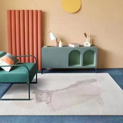 China Wholesale cream color luxury modern area washable upholster machine made rug for living room for sale