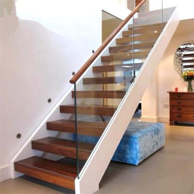 China Customized Modern Glass Staircase / Open Stairs Design / Curved Stairs for sale