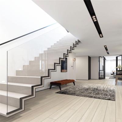 China Home House Glass Railing / Commercial Building Safe Glass Balustrade For Indoor Staircase for sale