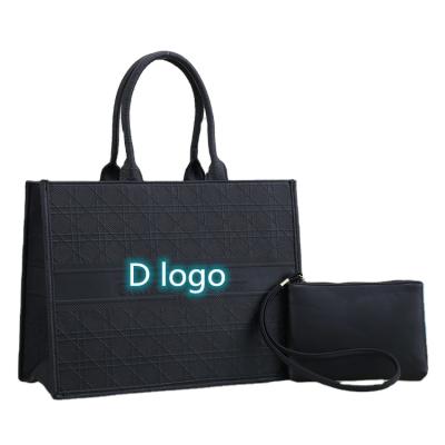 China High Quality Fashion New Arrival D Designer Canvas Letter Tote Bag Large Shopping Bags For Women for sale