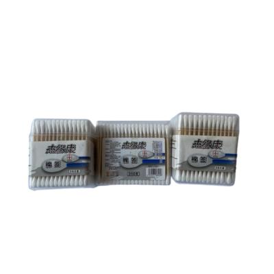 China Good water absorption and long fiber cotton swab cheap manufacturing process private label cotton tip swab for sale