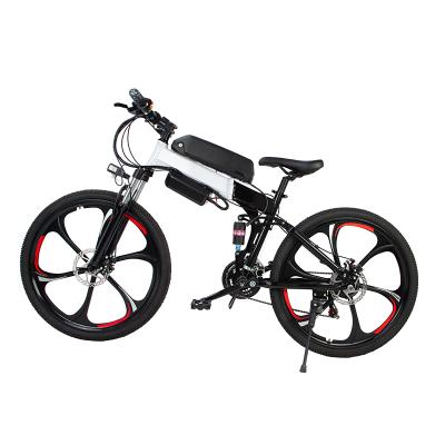 China Steel electric bike 48v 1000w 350W lithium battery motor 26 inch wheel hub folding electric bicycle for sale