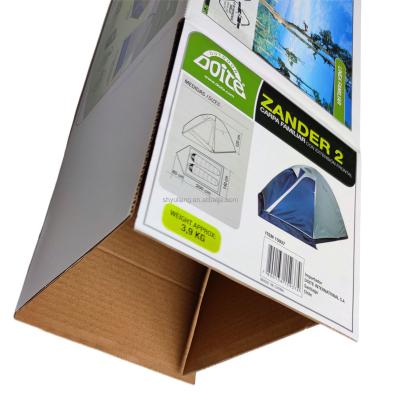 China Recyclable Small Tent Automatic Shrink Tent Packaging Household Cardboard Box Corrugated Box for sale